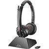 HP Inc. Poly Savi 8220 - Serie Savi 8200 - Cuffia - On-Ear - DECT/Bluetooth - senza fili - Adattatore USB-A via Bluetoot