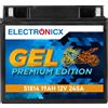 Electronicx GEL Batteria Moto 12V 19Ah 245A ▶ Batteria di avviamento per moto scooter ATV quad UTV trattorino - manutenzione zero ermetica antivibrazione prestazioni elevate