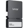 Lexar SSD portatile LEXAR SL400 da 1 TB con hub (nero)