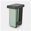 Brabantia Cestino da incasso Sort & Go - 2 x 30 L, grigio scuro e verde giada