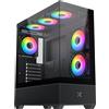 XIGMATEK Custodia per PC - XIGMATEK - Alphard - Midi Tower - E-ATX - Vetro temperato - ARGB - Nero