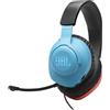 JBL Quantum 100N Auricolare Cablato A Padiglione Gaming Blu, Rosso