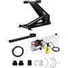 VEVOR kit di sollevamento idraulico per rimorchi ribaltabili 8 t kit di sollevamento idraulico a forbice, kit letto ribaltabile idraulico con gruppo pompa idraulica 12 V adatto a rimorchi ribaltabili con sollevamento a forbice
