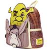 Loungefly - Plecak Shrek & Donkey 31cm - Premium LOUNGEFLY do szkoły i codziennych wyjazdów