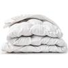 11.11 SRLS The White Stone 210 x 240 cm 400 g Trapunta invernale | Copertura morbida e calda | Trapunta in microfibra anallergica bianca | Trapunta singola