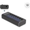 Delock 64326 Delock 7Port USB Hub mit 3 Ports 10 Gbps und 4 SchnellladeP