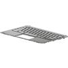 HP Copertura superiore HP grigia con tastiera - nordica