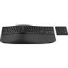 HP Tastiera wireless ergonomica HP 965, dimensioni complete (100%), senza fili, wireless RF + Bluetooth, interruttore a membrana, nero