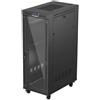 Lanberg 19" Standing Rack Installation Cabinet 32U 600x1000 nero LCD porta vetrata (confezione piatta)