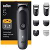 BRAUN Serie 5 All-in-One Set 7-in-1 AIO5520 Regolabarba, Colore:Nero