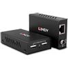 Lindy 43408 LINDY 100m 2 porte USB 2.0 Estensore Cat.6