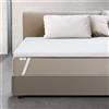 11.11 SRLS Il Topper Pietra Bianca Memory Foam per letto matrimoniale 150x180