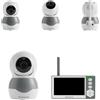 Kikkaboo Kikka boo baby monitor Ady display 4,3 pollici modalità ECO ninne nanne visione notturna allarme grigio