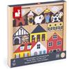 Janod Set di 34 blocchi legno tema country