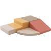 IGLU Soft Play Set di costruzioni morbide per bambini, IGLU Soft Play Corner Climber, beige-rosa