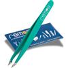 REMOS pinzetta combinata in acciaio inox [INOX]antiruggine 9,5 cm - 2in1 per schegge - capelli