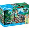 Playmobil geobra Brandstätter Stiftung & Co.K Brachiosaurus con barca a cuscini d'aria
