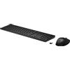 HP Tastiera e mouse wireless HP 655, dimensioni complete (100%), wireless, RF wireless, nero, include mouse