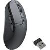 Keychron M3 Mouse ottico senza fili, USB, Bluetooth, 2,4GHz, 30000 DPI, 8000 Hz, nero M3-A23