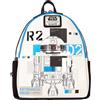 loungefly Plecak Loungefly Star Wars R2-D2 26cm - Premium Plecak Szkolny dla Fanów
