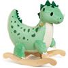 Classic World Cavallo a dondolo in legno Classic World, giocattolo dinosauro per bambini