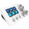 Mars Gaming MSD-TWO Compact Deck Controller 6 tasti LCD personalizzabili 3 rotelle Windows MacOS Bianco
