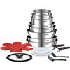 TEFAL Ingenio L897SJ04, Set misto, Nero, Acciaio inossidabile, Acciaio inossidabile, Titanio, Nero, Acciaio inossidabile, Vetro/Plastica