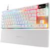 SteelSeries Apex Pro TKL Gen 3 Bianco - Tastiera da gioco con interruttori OmniPoint 3.0
