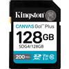 Kingston Technology 128GB SDXC Canvas Go Plus Gen4 200MB/s C10 UHS-I U3 V30