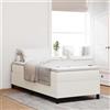 vidaXL Letto a piattaforma color crema 90 x 200 cm Tessuto in velluto a coste