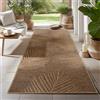 Carpetsale24 Tappeto Interno Esterno Impermeabile Look Naturale Juta Ideale per Soggiorno Cucina Terrazza e Balcone, Dimensioni: 80x250 cm