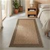 Carpetsale24 Tappeto Interno Esterno Impermeabile Look Naturale Juta Ideale per Soggiorno Cucina Terrazza e Balcone, Dimensioni: 80x150 cm