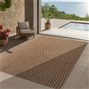 Teppium Tappeto Interno Esterno Impermeabile Look Naturale Juta Ideale per Soggiorno Cucina Terrazza e Balcone, Dimensioni: 200x290 cm