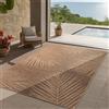 Teppium Tappeto Interno Esterno Impermeabile Look Naturale Juta Ideale per Soggiorno Cucina Terrazza e Balcone, Dimensioni: 200x290 cm