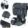 Lionelo seggiolino auto Nelly i-Size 76-150 cm regolazione reclinabile dello schienale (4 livelli), installazione: ISOFIX e cintura di sicurezza superiore - grigio