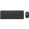 LOGITECH Tastiera e mouse senza fili Logitech MK250 Graphite FR