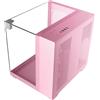 Mars Gaming MC-VISIONMP, Mini Tower, PC, Rosa, Micro ATX, Mini-ITX, Metallo, Vetro temperato, Gaming