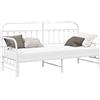 vidaXL Struttura letto da giorno bianca 75 x 190 cm Acciaio verniciato a polvere