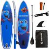 Sun Reflections Kids SUP 8'2 gonfiabile Set tavola e pagaia per bambini 250x66x10cm - Colore: BLU (250x66cm)