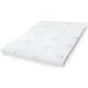11.11 SRLS The White Stone Topper 120 x 190 cm | Correttore Materasso Ergonomico | Imbottitura in Ovatta Soft | Altezza 5 cm | Tessuto Traspirante e Antiacaro