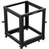 Lanberg Open rack 19" 12U 600x600-1100 regulowany czarny