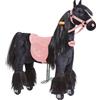 Ponnie Cavallo meccanico da equitazione Ponnie Ebony S con sella rosa