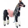 Ponnie Cavallo meccanico da equitazione Ponnie Domino M con sella rosa