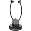 Meliconi 497339, Senza fili, TV, Cuffie con microfono, Nero, Grigio