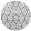 Hanse Home Collection GmbH Hanse Home Duet Tappeto reversibile per interni ed esterni, rotondo, Liora, bianco e grigio