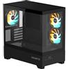 Gigabyte GB-C201P Gigabyte C201 Panoramic, nero, mATX