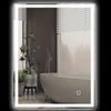 HOMCOM Specchio da bagno con illuminazione 90x70 cm Specchio a LED da parete con 3 tonalità di luce