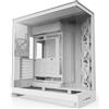 NZXT H9 Flow (2025) All White Midi Tower ATX Gaming Gehäuse weiß mit Glasfenster