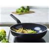 Greenpan Padella wok GreenPan Essence con rivestimento antiaderente in Vetroceramica e coperchio - senza PFAS - Ø 28cm