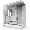 NZXT H9 Flow RGB (2025) All White Midi Tower ATX Gaming Gehäuse weiß mit Glasfenster